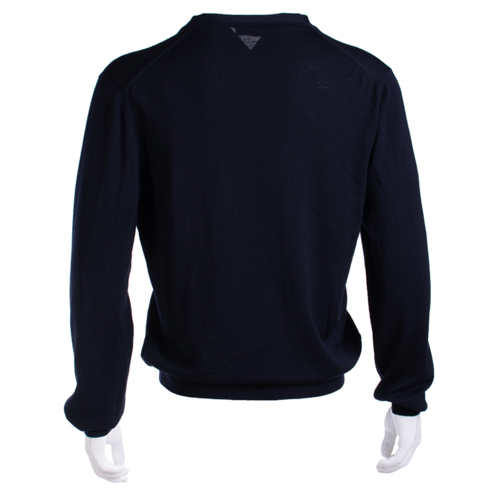 ZANONE MIDNIGHT BLUE KNIT SWEATER | MENS SIZE XL - Picture 5 of 5